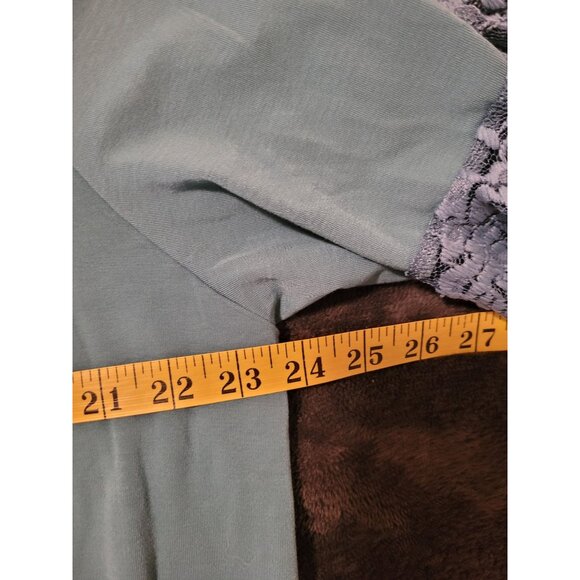 Lularoe Maurine Dress 3XL Teal Lace Bell Sleeves Ruffle Hem NWT Party Summer - Picture 5 of 8
